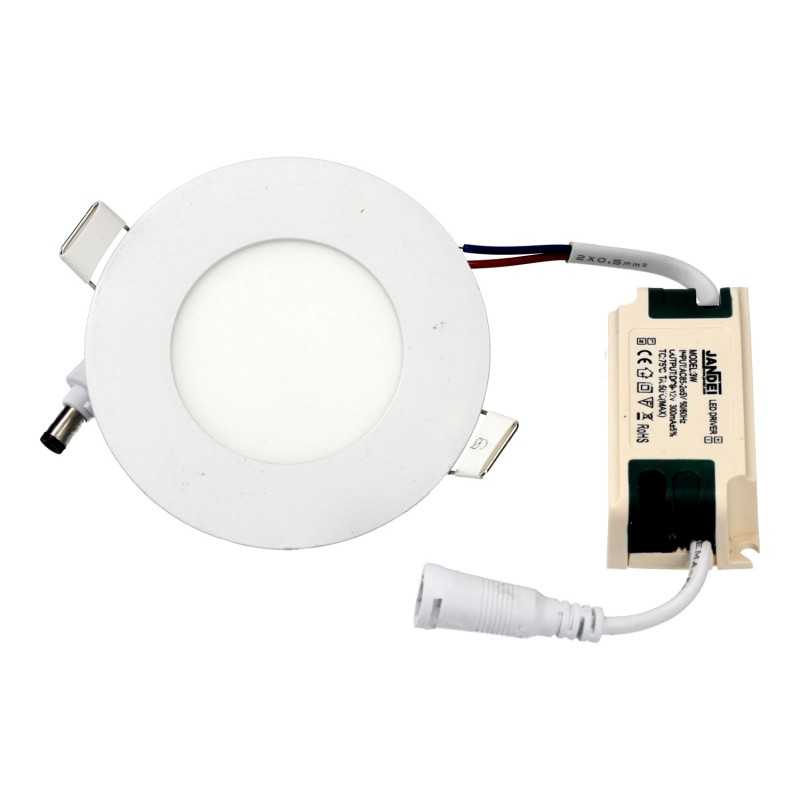 Mini downlight LED redondo 3 W 3000 K 115 lm