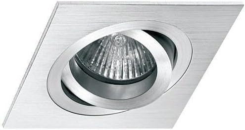 Foco halógeno empotrable basculante de aluminio