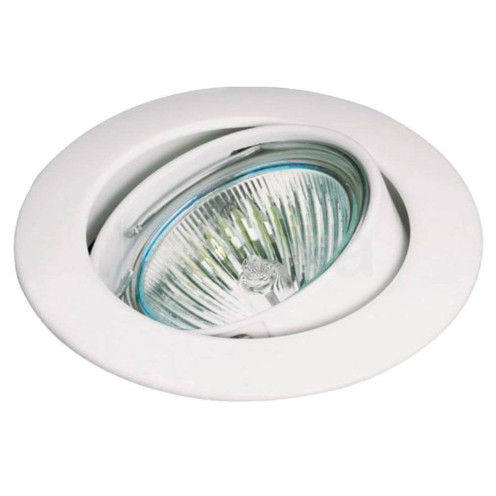 Foco halógeno empotrable orientable blanco