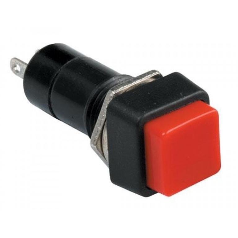 Pulsador cuadrado rojo OFF-ON