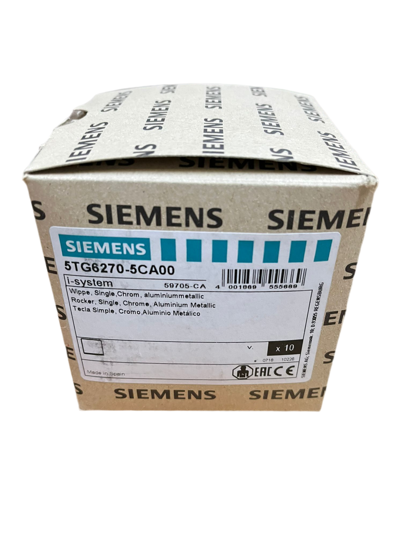 Tecla embellecedora BJC Miro cromo aluminio – Ref. 5TG62705CA00 – vista 2