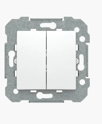 Doble interruptor BJC Viva blanco 10 AX – Ref. 23509