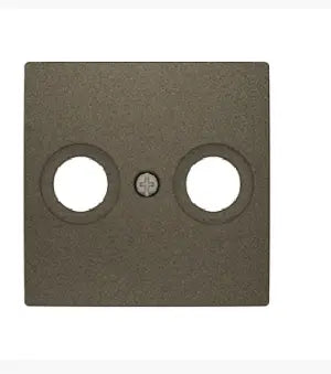 Tapa para toma TV BJC Viva gris lava de 2 conectores – Ref. 23330-GL